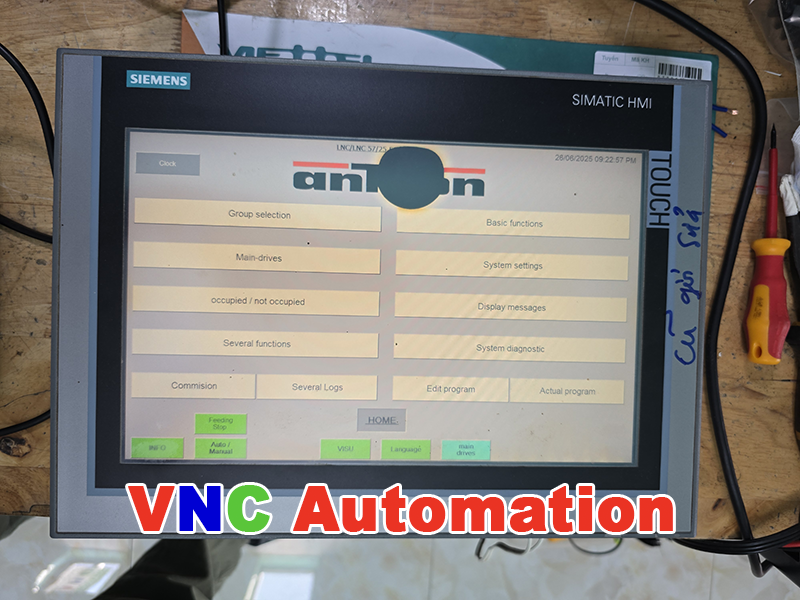 Sửa chữa HMI Siemens lỗi đốm đen LCD