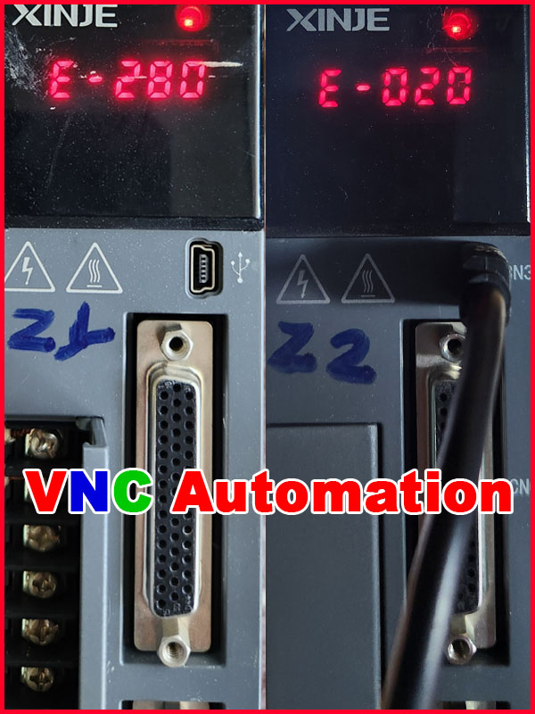 Bảng mã lỗi Servo XINJE