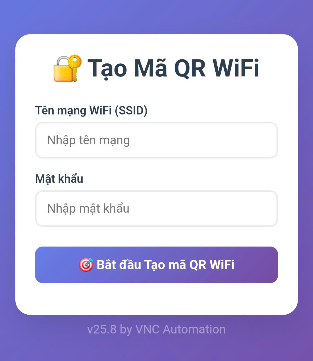 Tạo mã QR WiFi